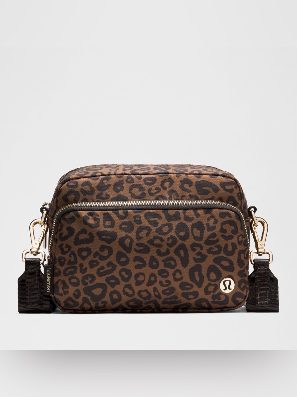 lululemon athletica Everywhere Crossbody Bag 2L Leopard/Gold **NEW** **NWOT**